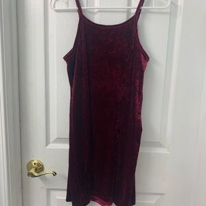 The Children's Place Velvet Dress - Burgundy